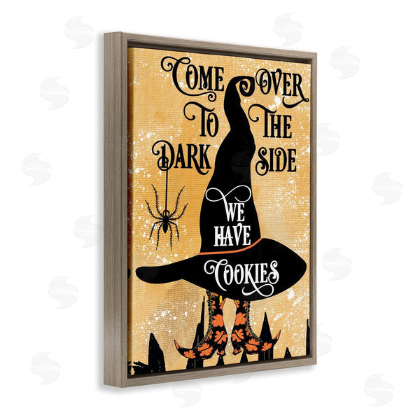 Stupell Industries Jill Meyer | Dark Side Has Cookies Festive Halloween Witch Hat Wall Art