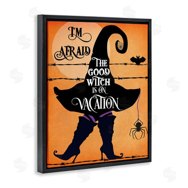 Stupell Industries Jill Meyer | Good Witch On Vacation Fun Festive Halloween Fantasy Wall Art