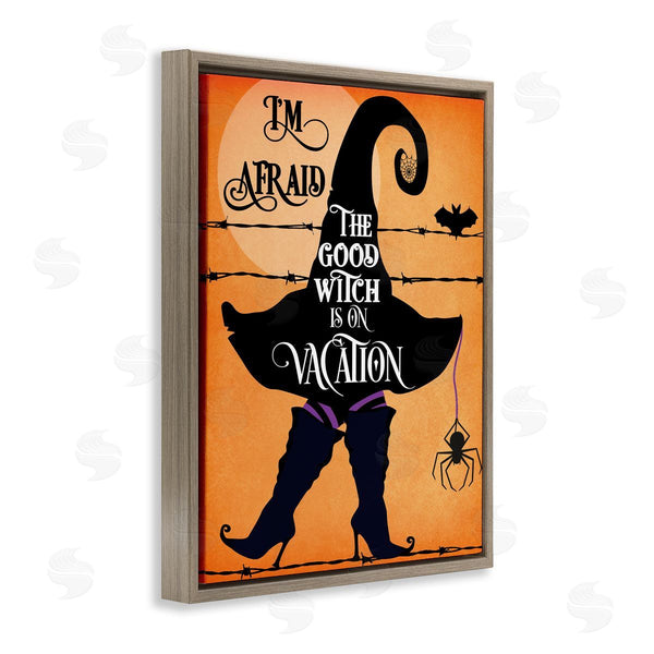 Stupell Industries Jill Meyer | Good Witch On Vacation Fun Festive Halloween Fantasy Wall Art