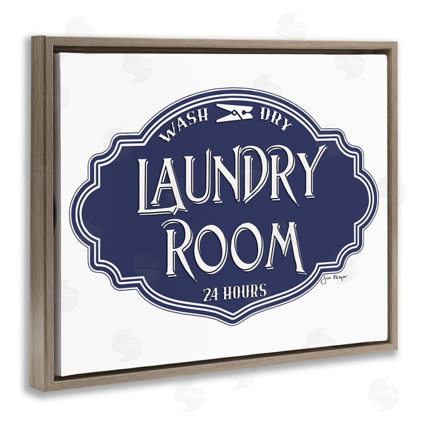 Stupell Industries Jill Meyer | Vintage Laundry Room Sign Blue