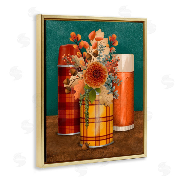 Stupell Industries Jilly Jack Designs | Autumnal Thermos & Botanicals