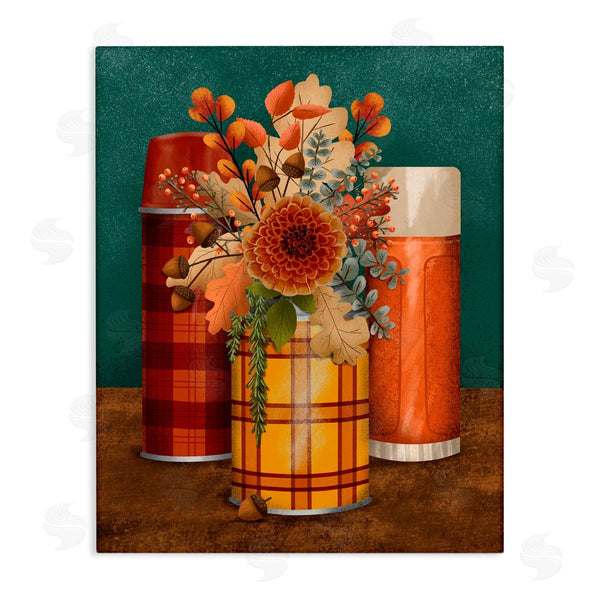 stupell industries Jilly Jack Designs | Autumnal Thermos & Botanicals