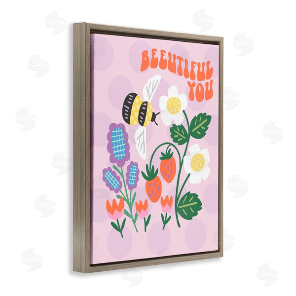 Stupell Industries Jilly Jack Designs | Beeuitiful You Uplifting Bee