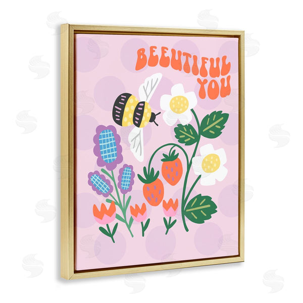 Stupell Industries Jilly Jack Designs | Beeuitiful You Uplifting Bee