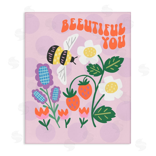 stupell industries Jilly Jack Designs | Beeuitiful You Uplifting Bee