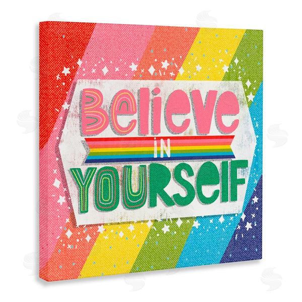 Stupell Industries Jilly Jack Designs | Believe In Yourself Rainbow