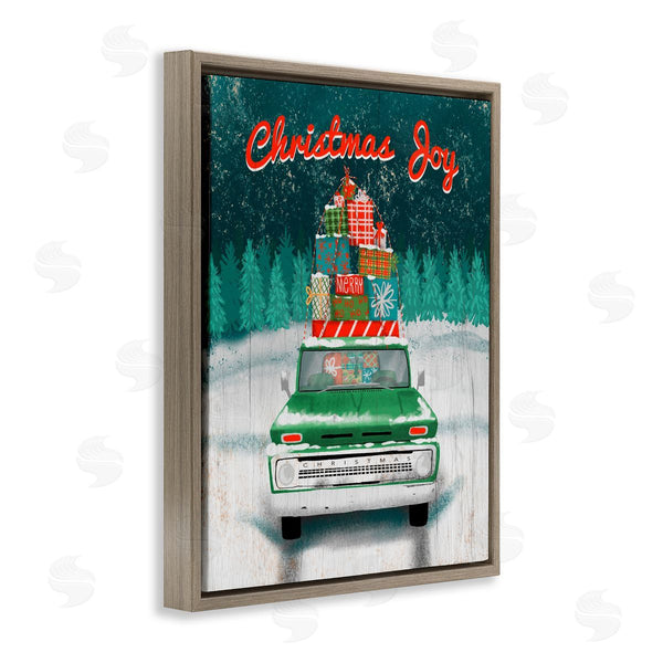 Stupell Industries Jilly Jack Designs | Christmas Joy Rustic Truck