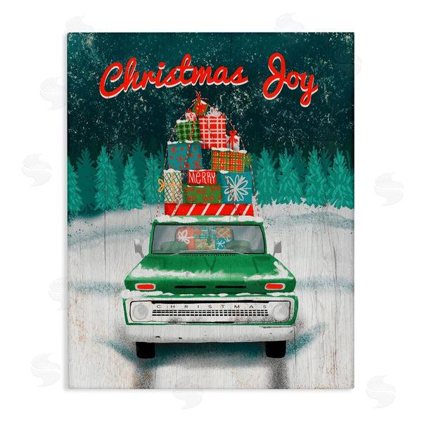 stupell industries Jilly Jack Designs | Christmas Joy Rustic Truck