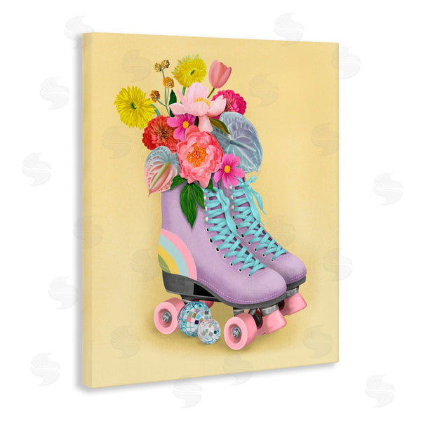 Stupell Industries Jilly Jack Designs | Disco Roller Skate Flowers