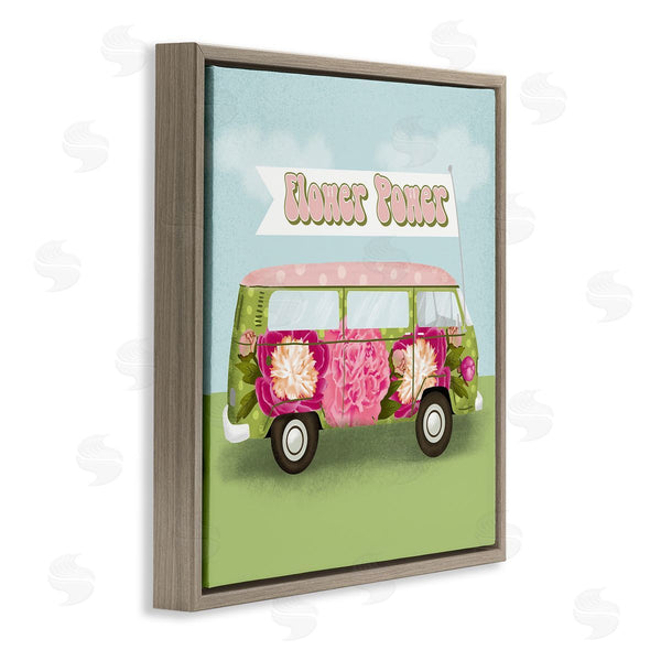 Stupell Industries Jilly Jack Designs | Flower Power Peony Bus