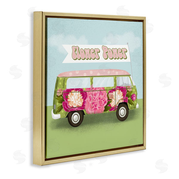 Stupell Industries Jilly Jack Designs | Flower Power Peony Bus
