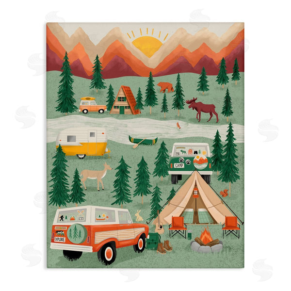 stupell industries Jilly Jack Designs | Great Outdoors Campground