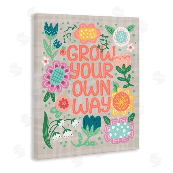 Stupell Industries Jilly Jack Designs | Grow Own Way Spring Plaid