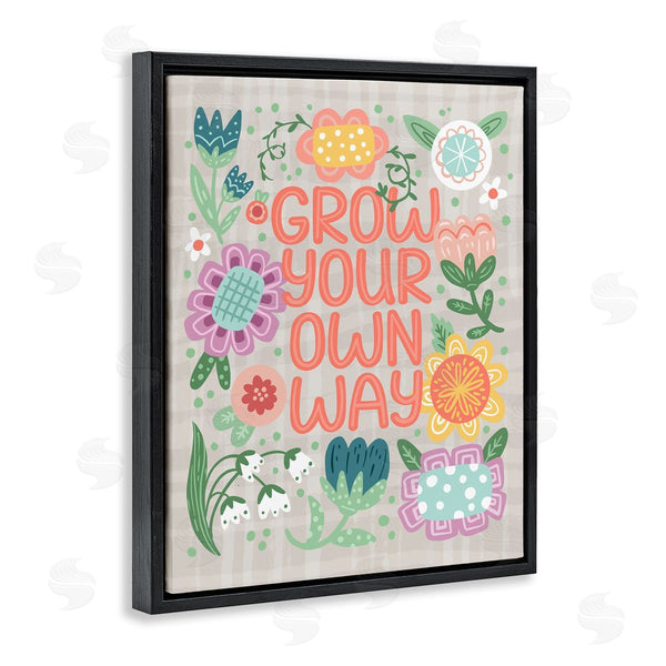 Stupell Industries Jilly Jack Designs | Grow Own Way Spring Plaid