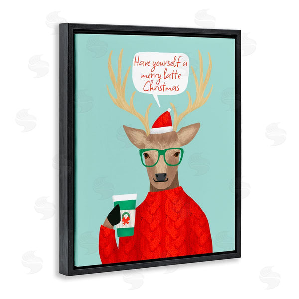 Stupell Industries Jilly Jack Designs | Hipster Deer Merry Latte