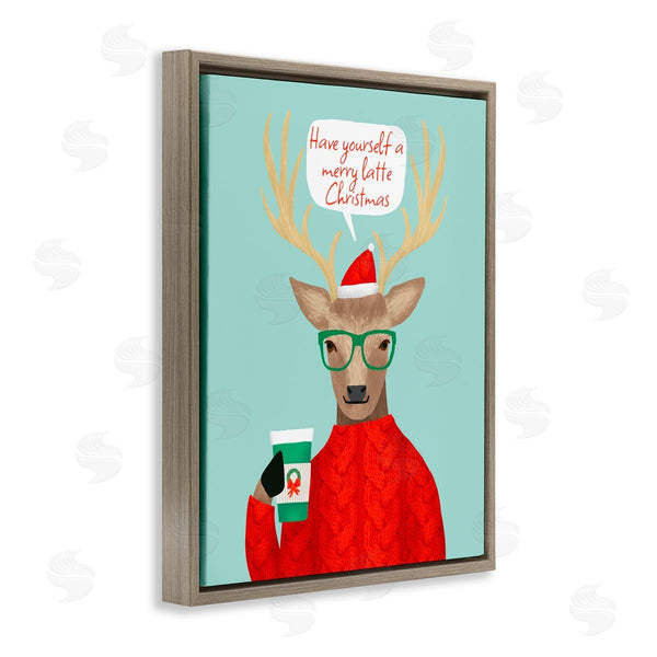 Stupell Industries Jilly Jack Designs | Hipster Deer Merry Latte