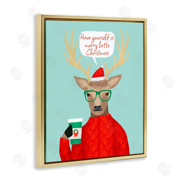 Stupell Industries Jilly Jack Designs | Hipster Deer Merry Latte