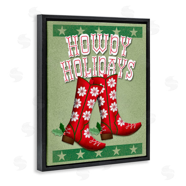 Stupell Industries Jilly Jack Designs | Howdy Holidays Cowboy Boots