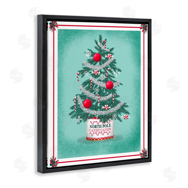 Stupell Industries Jilly Jack Designs | North Pole Candy Cane Tree
