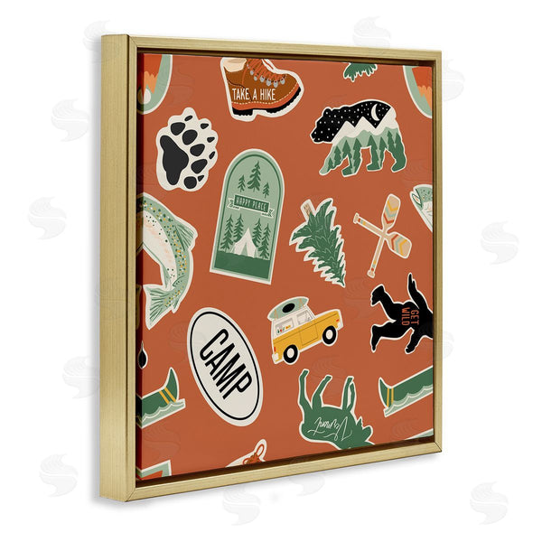 Stupell Industries Jilly Jack Designs | Outdoorsy Nature Sticker Shapes