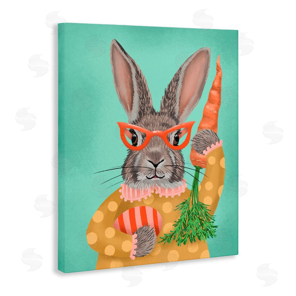 Stupell Industries Jilly Jack Designs | Polka Dot Spring Rabbit
