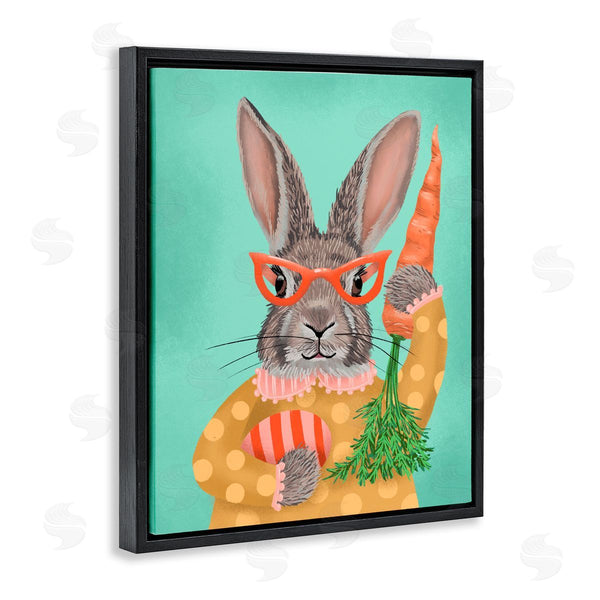 Stupell Industries Jilly Jack Designs | Polka Dot Spring Rabbit