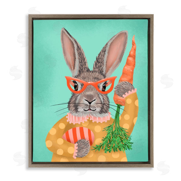 stupell industries Jilly Jack Designs | Polka Dot Spring Rabbit