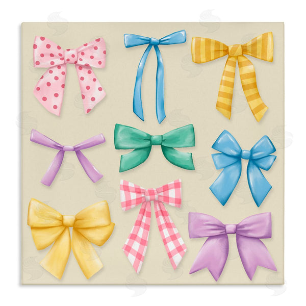 stupell industries Jilly Jack Designs | Pretty Bows Differing Patterns