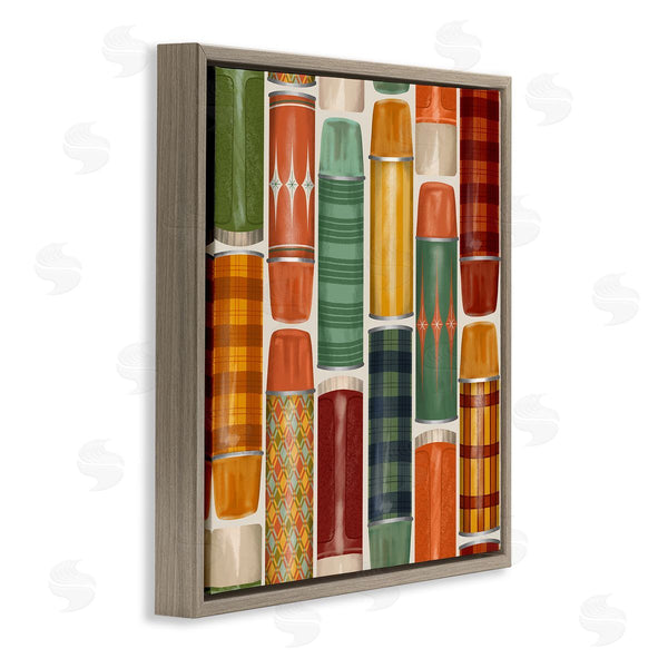 Stupell Industries Jilly Jack Designs | Retro Designs Fall Thermos