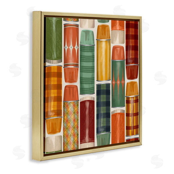 Stupell Industries Jilly Jack Designs | Retro Designs Fall Thermos