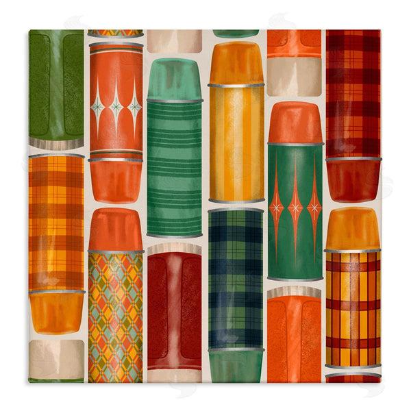 stupell industries Jilly Jack Designs | Retro Designs Fall Thermos