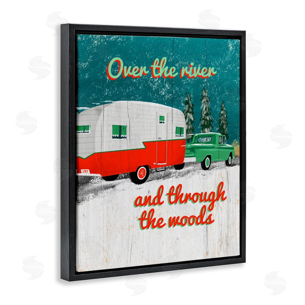 Stupell Industries Jilly Jack Designs | Rustic Christmas Road Trip