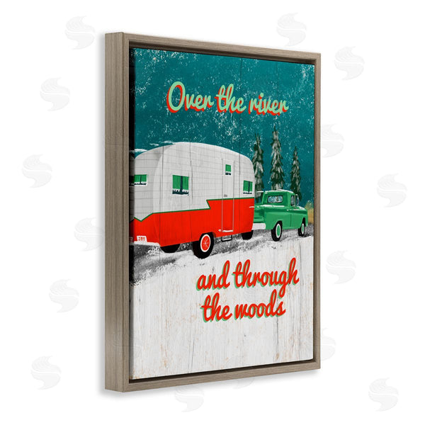 Stupell Industries Jilly Jack Designs | Rustic Christmas Road Trip