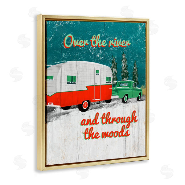 Stupell Industries Jilly Jack Designs | Rustic Christmas Road Trip