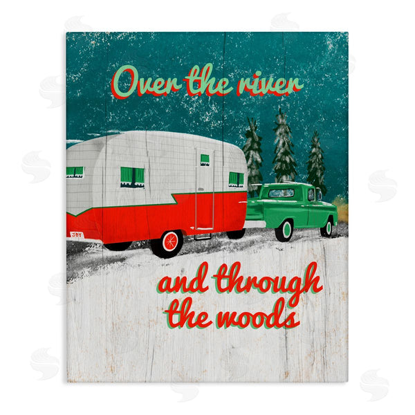 stupell industries Jilly Jack Designs | Rustic Christmas Road Trip