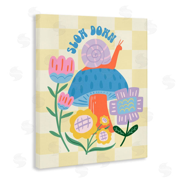 Stupell Industries Jilly Jack Designs | Slow Down Snail & Mushroom
