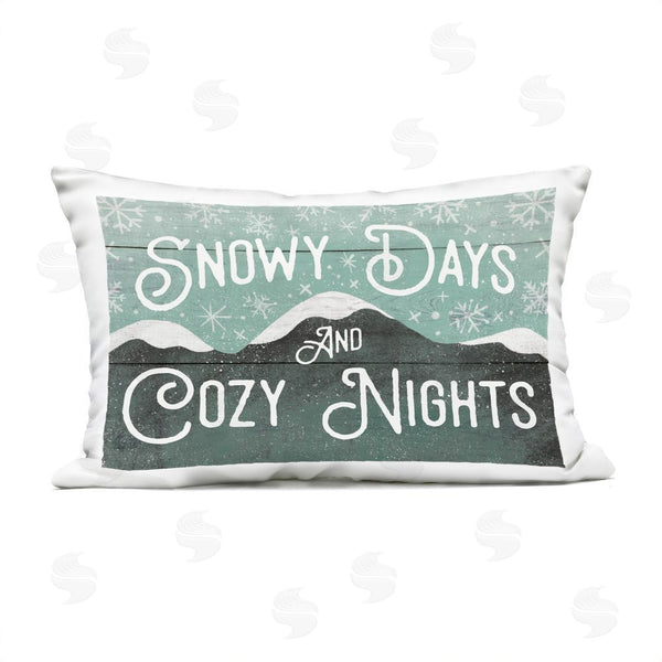 Stupell Industries Jilly Jack Designs | Snowy Days And Cozy Nights Printed Throw Pillow