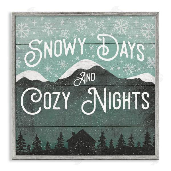 stupell industries Jilly Jack Designs | Snowy Days And Cozy Nights