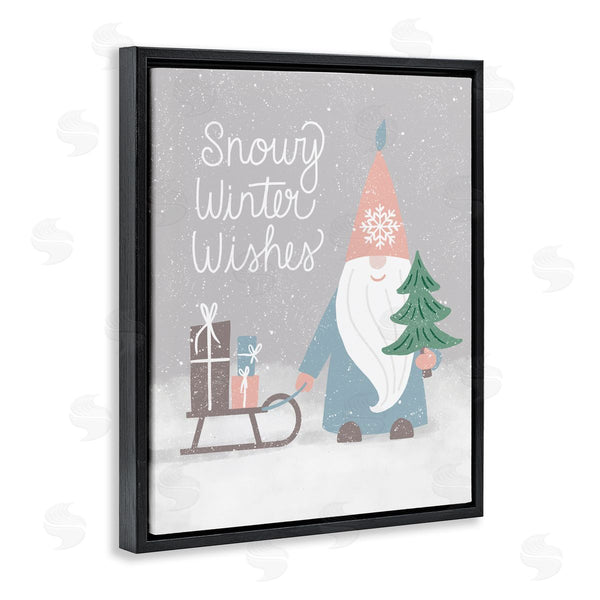 Stupell Industries Jilly Jack Designs | Snowy Winter Wishes Gnome