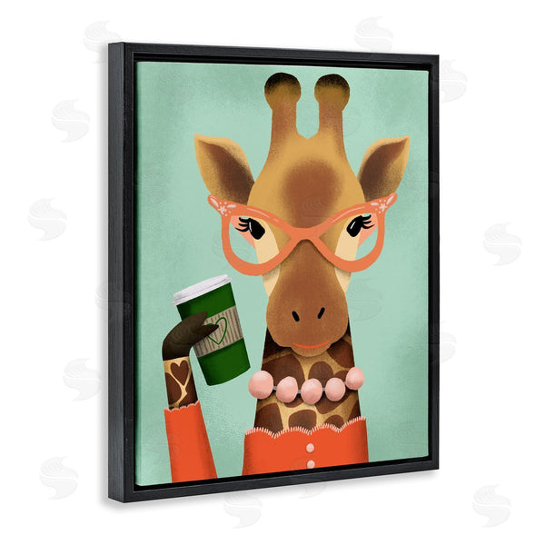 Stupell Industries Jilly Jack Designs | Stylish Giraffe & Latte