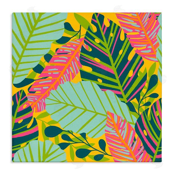 stupell industries Jilly Jack Designs | Tropical Leaf Toss