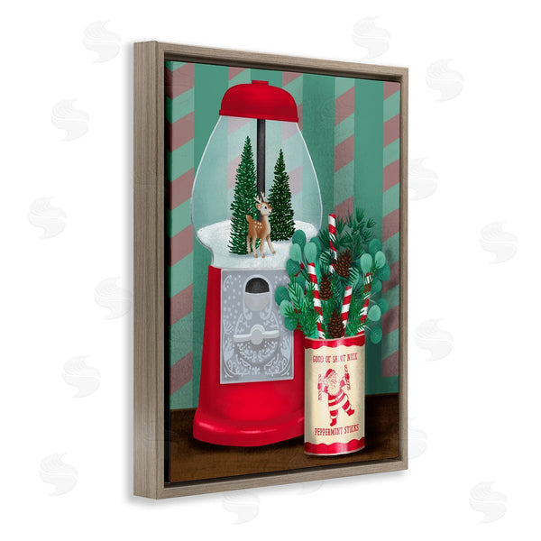Stupell Industries Jilly Jack Designs | Vintage Christmas Gumball Machine