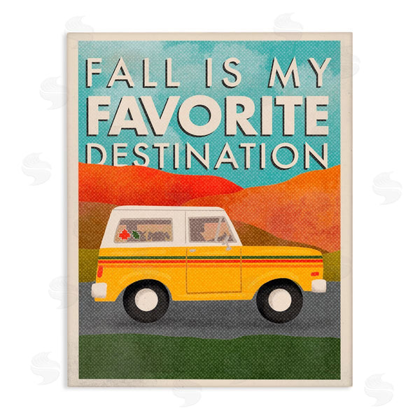 stupell industries Jilly Jack Designs | Vintage Fall Favorite Destination