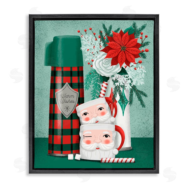 stupell industries Jilly Jack Designs | Vintage Santa Mugs & Thermos
