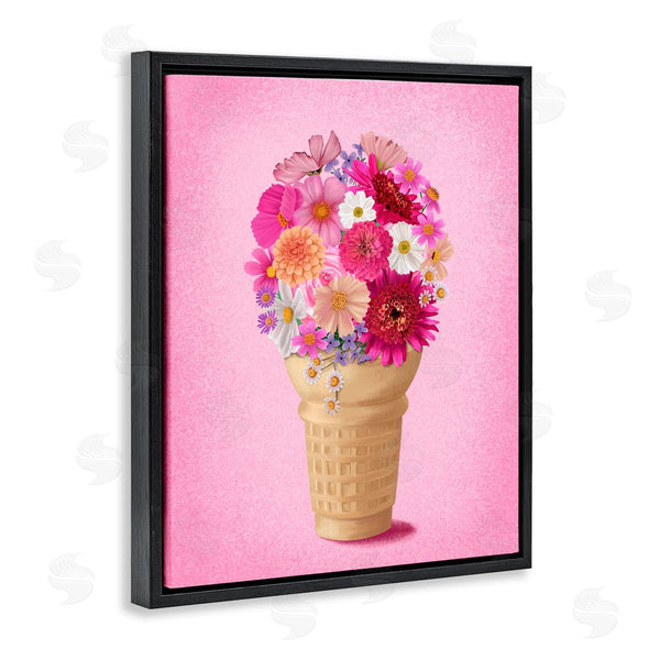 Stupell Industries Jilly Jack Designs | Waffle Cone Flower Bouquet