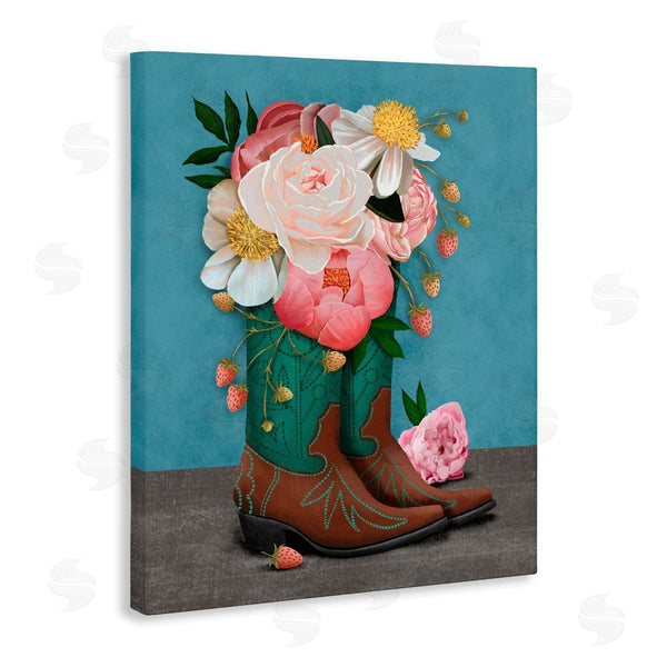 Stupell Industries Jilly Jack Designs | Western Boots & Peonies