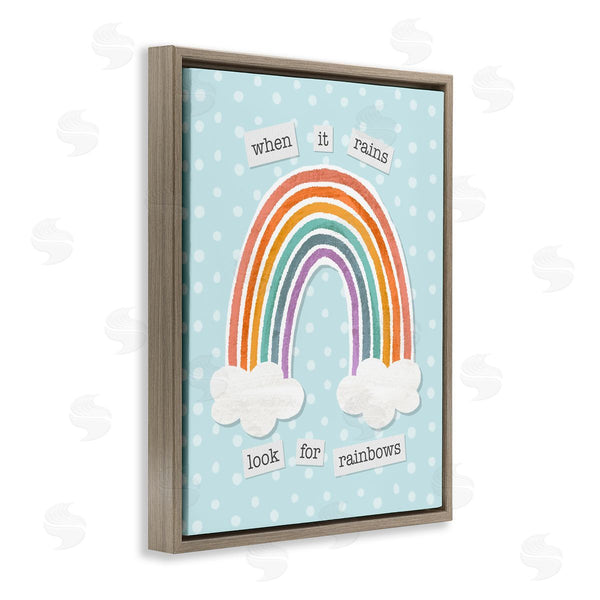 Stupell Industries Jilly Jack Designs | When It Rains Look For Rainbows