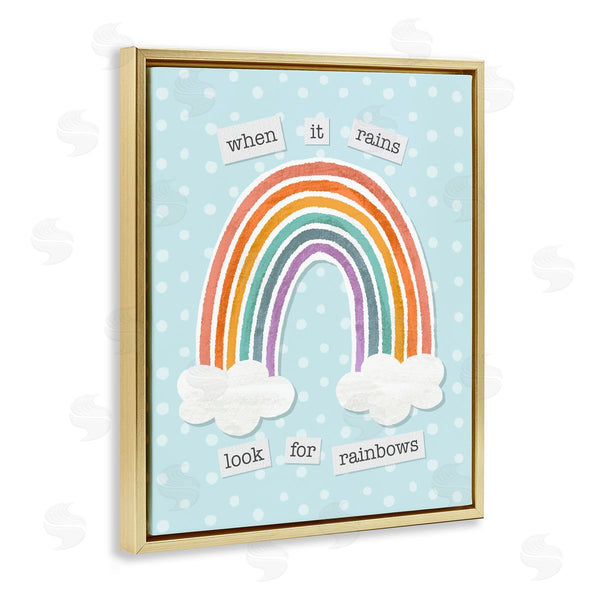 Stupell Industries Jilly Jack Designs | When It Rains Look For Rainbows