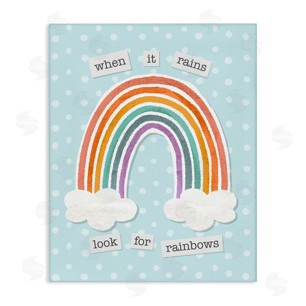 stupell industries Jilly Jack Designs | When It Rains Look For Rainbows