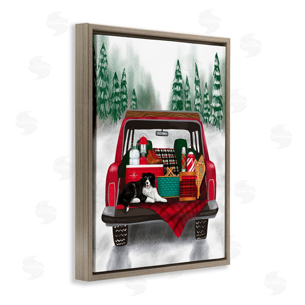 Stupell Industries Jilly Jack Designs | Winter Tailgate With Dog